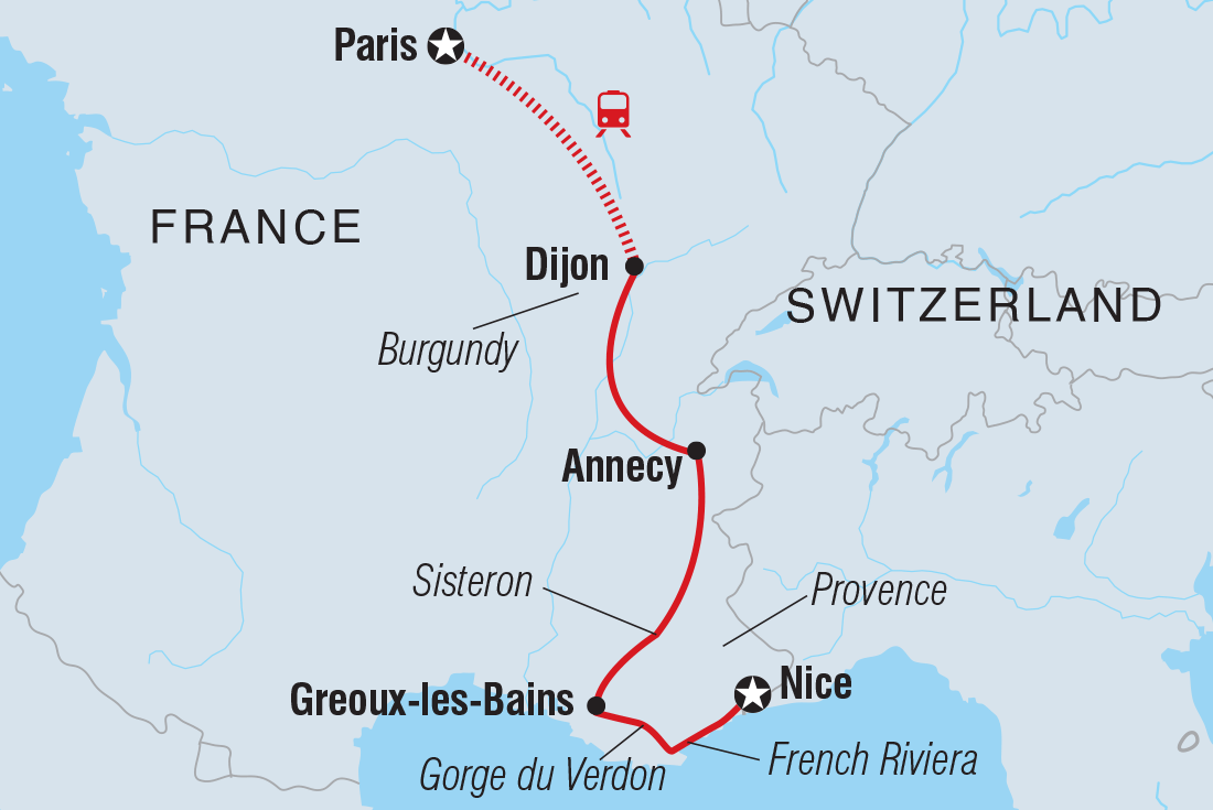Map of Best Of France including France