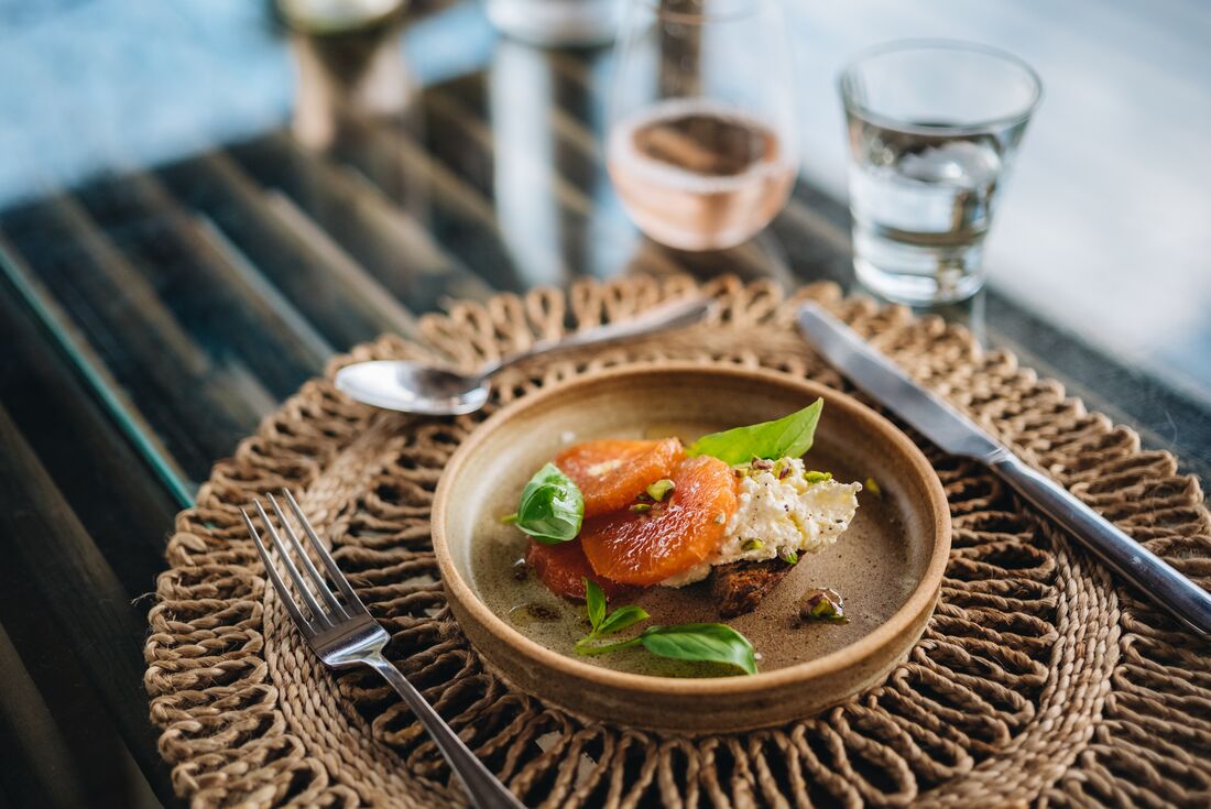 Dining meal details at Arkaba accomodation, South Australia