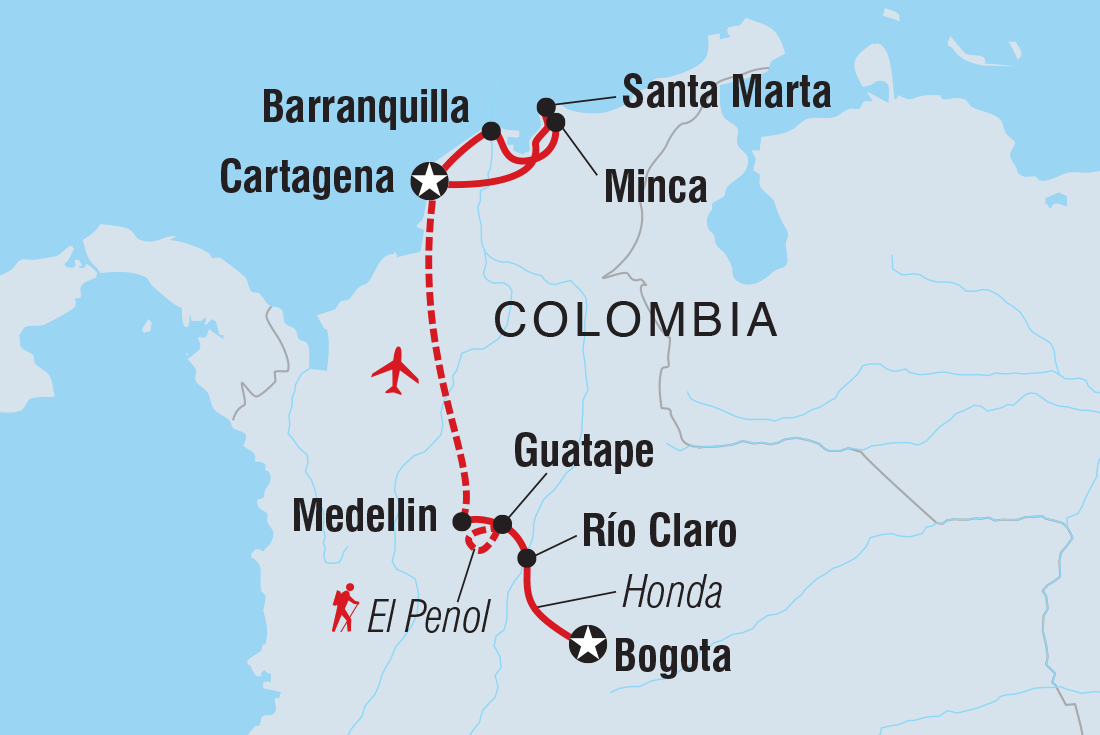 Map of Real Colombia including Colombia