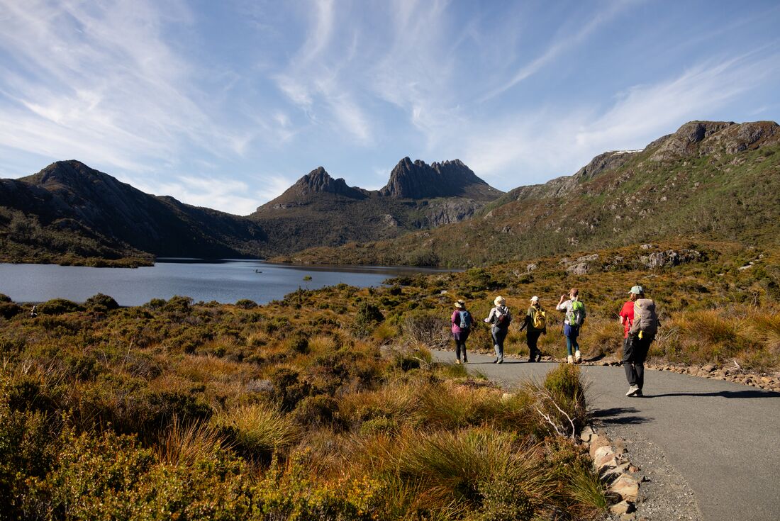 Trekking around Cradle Mountain with intrepid
