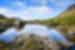 Johnston Tarn on the Tarn Shelf Circuit within Mt Field National Park in Tasmania, Australia