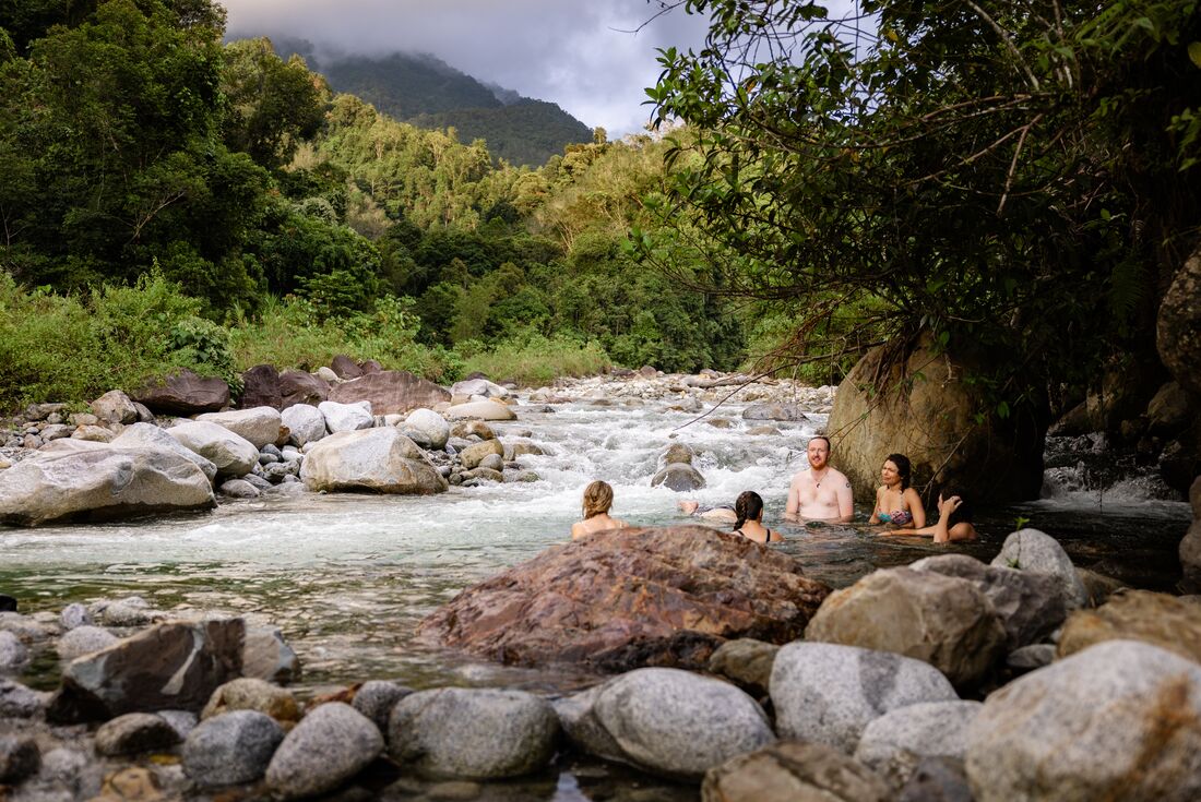 Lounge in the river at Dusun Village Homestay 
