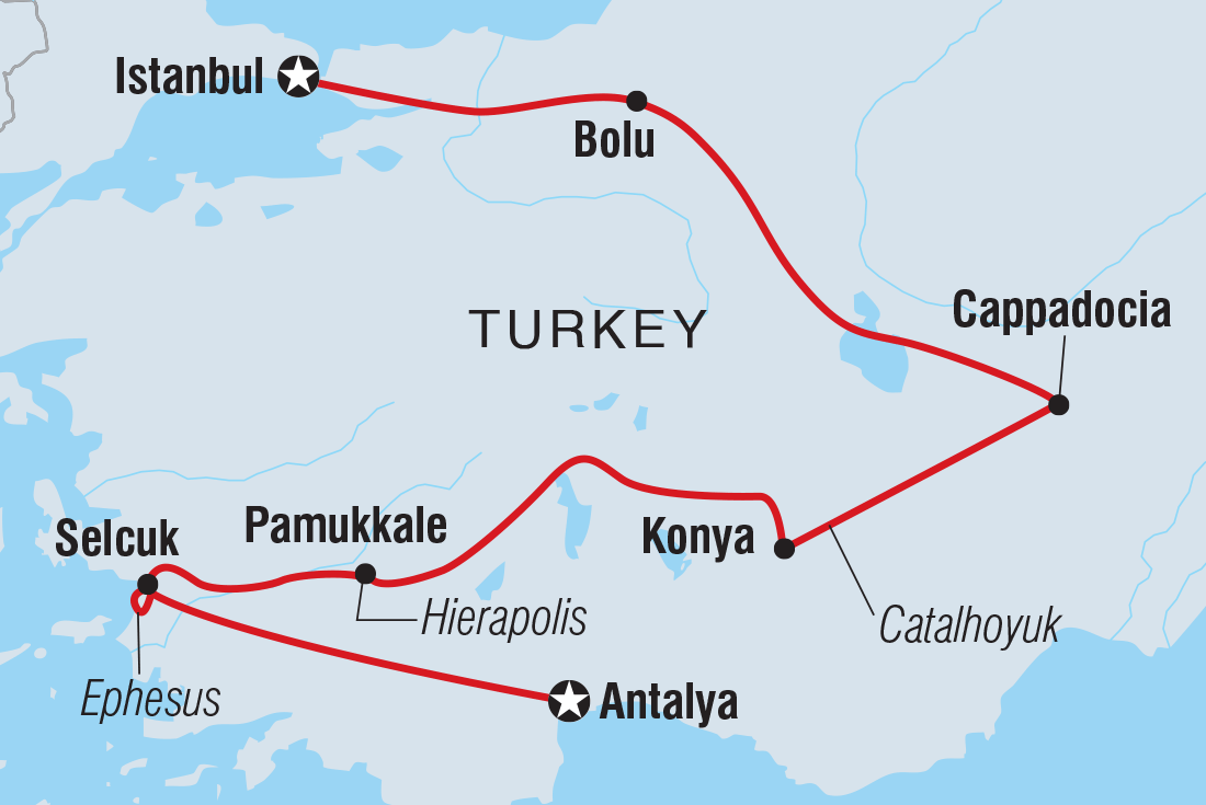 Map of Classic Turkey including Turkey