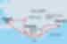 Map of Iceland Express including Iceland