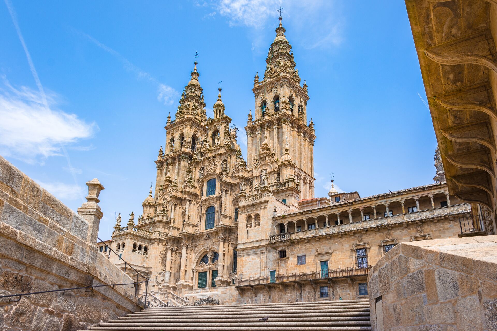 The glorious Santiago de Compostela at the end of your journey