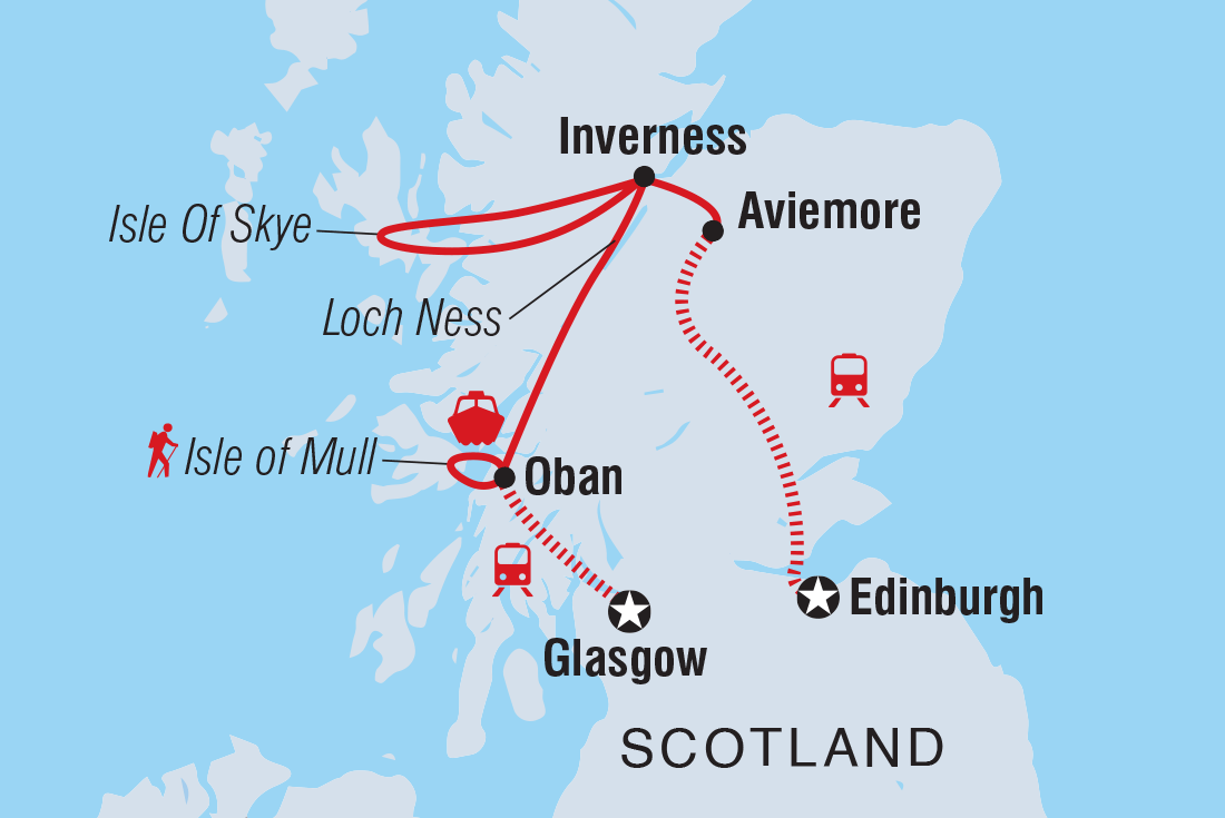 Map of 18 To 35S Essential Scotland including United Kingdom