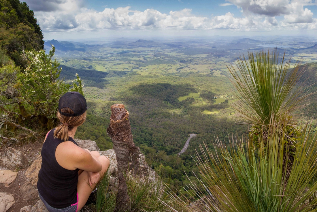 A view from along the Scenic Rim Trail in central Queensland near Mount Mitchell